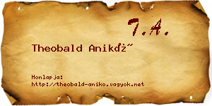 Theobald Anikó névjegykártya